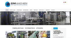 Desktop Screenshot of cim-aachen.de