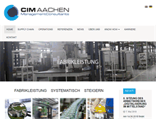 Tablet Screenshot of cim-aachen.de